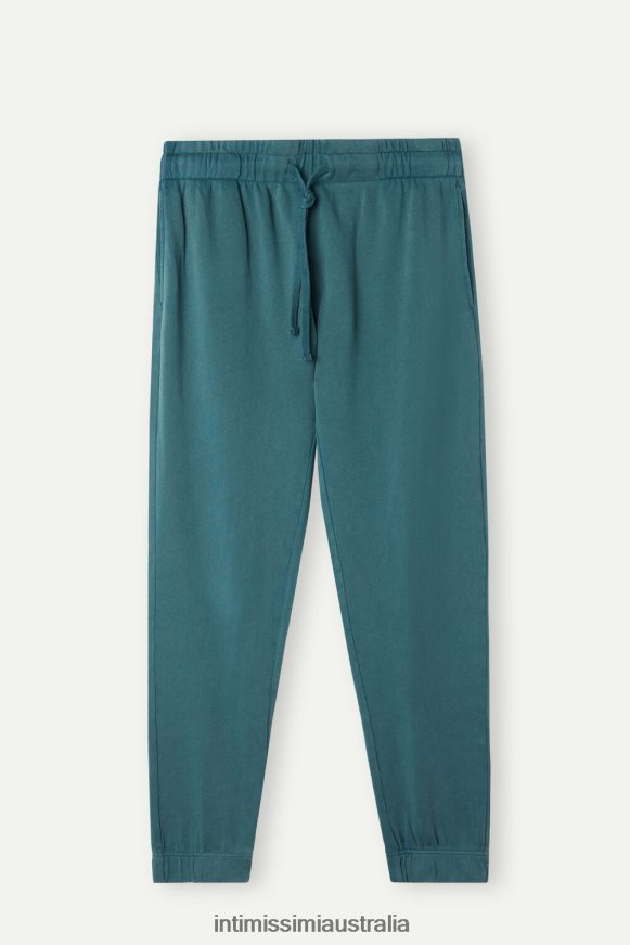 Intimissimi Men 162J-Light Green Apparel 0RJT48191 Washed Collection Long Fleece Pants