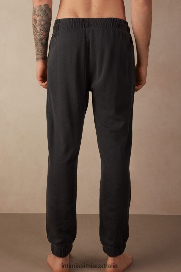 Intimissimi Men 762I-Grey Apparel 0RJT48187 Washed Collection Long Fleece Pants