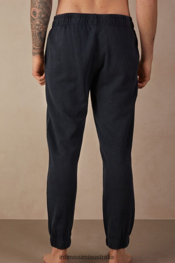 Intimissimi Men 763I-Blue Apparel 0RJT48184 Washed Collection Long Fleece Pants