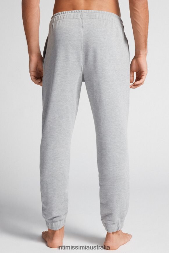 Intimissimi Men 977I-Gr. Melange Apparel 0RJT48211 Long Light Fleece Trousers