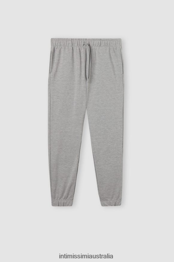 Intimissimi Men 977I-Gr. Melange Apparel 0RJT48211 Long Light Fleece Trousers