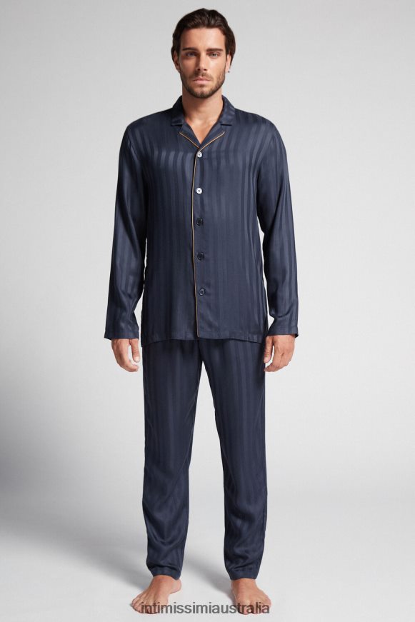 Intimissimi Men 095I-Dark Blue Apparel 0RJT48309 Long Modal Pyjamas