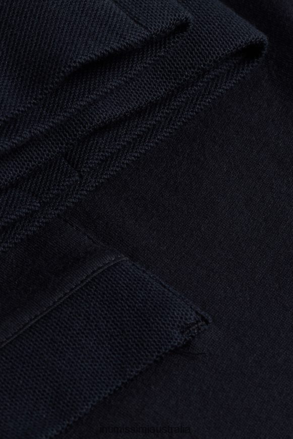 Intimissimi Men 800-Midnight Blue Apparel 0RJT48314 Long Basic Supima Cotton Pyjamas