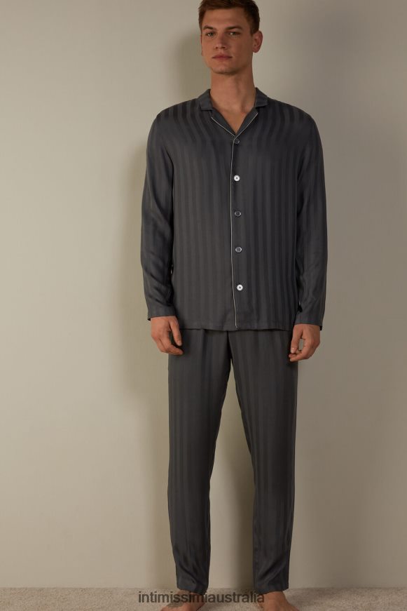 Intimissimi Men 816I-Grey Apparel 0RJT48303 Long Modal Pyjamas