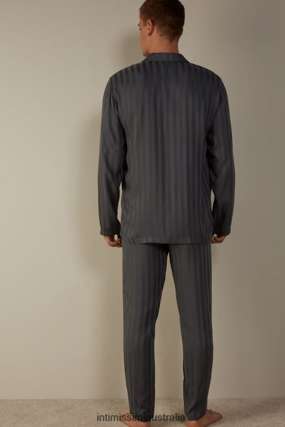 Intimissimi Men 816I-Grey Apparel 0RJT48303 Long Modal Pyjamas