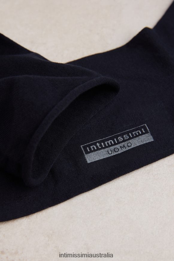 Intimissimi Men 016-Blue Socks 0RJT48346 Extra-Short Stretch Supima Cotton Socks