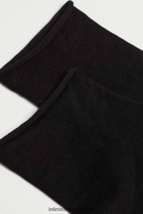 Intimissimi Men 019-Black Socks 0RJT48345 Extra-Short Stretch Supima Cotton Socks