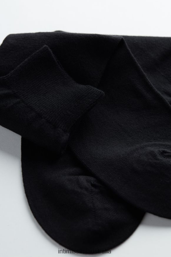 Intimissimi Men 019-Black Socks 0RJT48378 Short Warm Cotton Socks