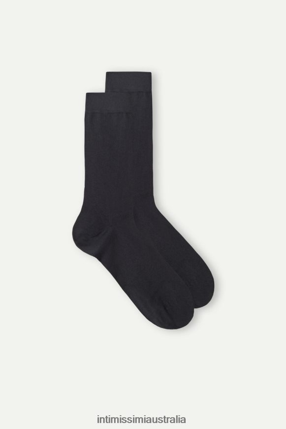 Intimissimi Men 780-Charcoal Grey Socks 0RJT48344 Short Stretch Supima Cotton Socks
