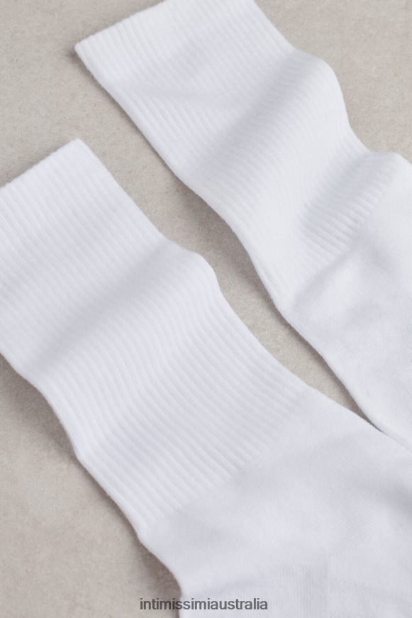 Intimissimi Men 001-White Socks 0RJT48358 Terry Cotton Short Socks