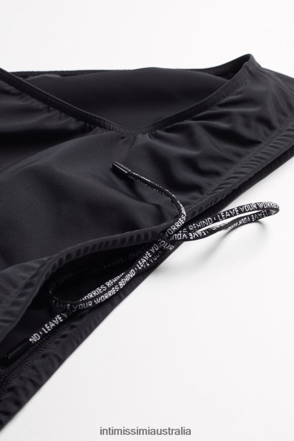 Intimissimi Men 019-Black Apparel 0RJT48450 Plain Swim Briefs