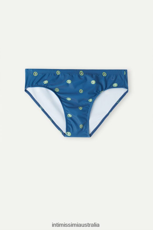 Intimissimi Men 286J-Kiwi Fruit-Print Pacific Blue Apparel 0RJT48437 Kiwi-Print Swim Briefs