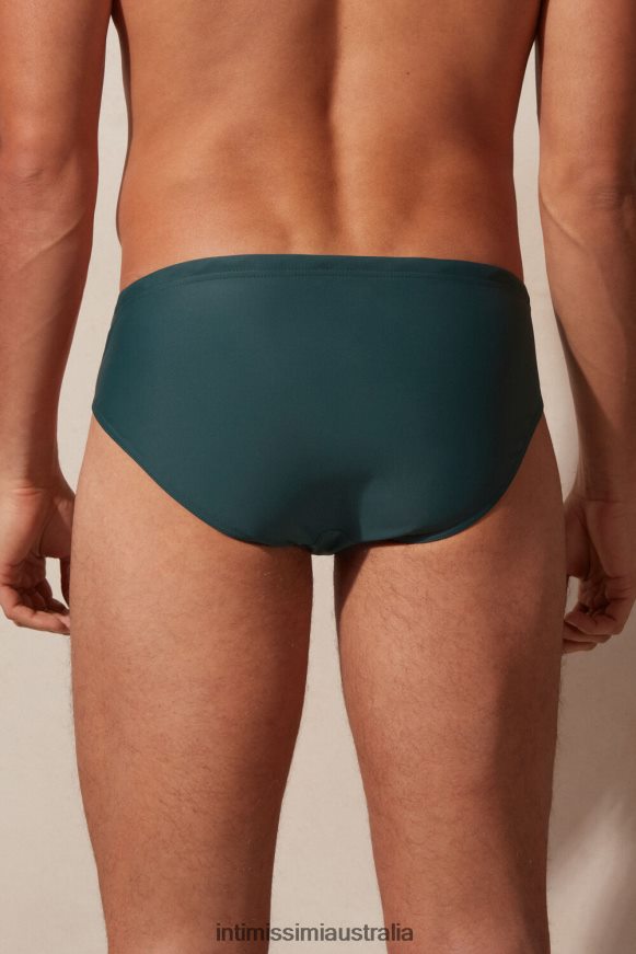 Intimissimi Men 4369-Dark Green Apparel 0RJT48434 Plain Swim Briefs