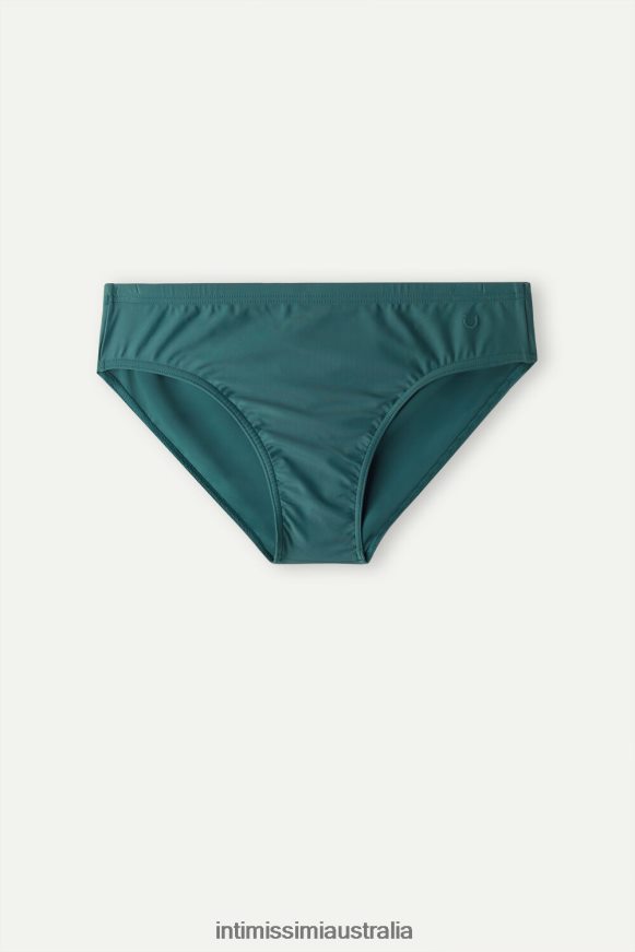 Intimissimi Men 4369-Dark Green Apparel 0RJT48434 Plain Swim Briefs