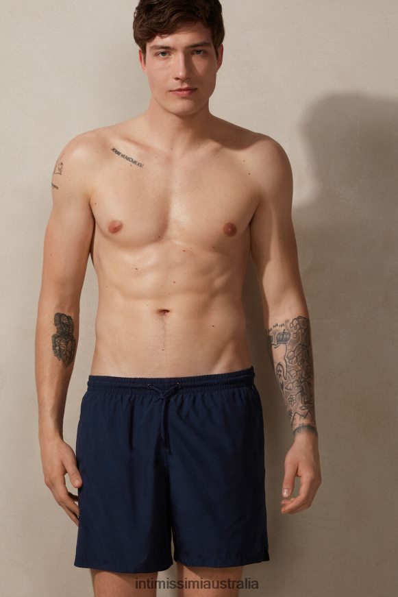 Intimissimi Men 1467-Intense Blue Apparel 0RJT48447 Solid-Colour Swim Shorts