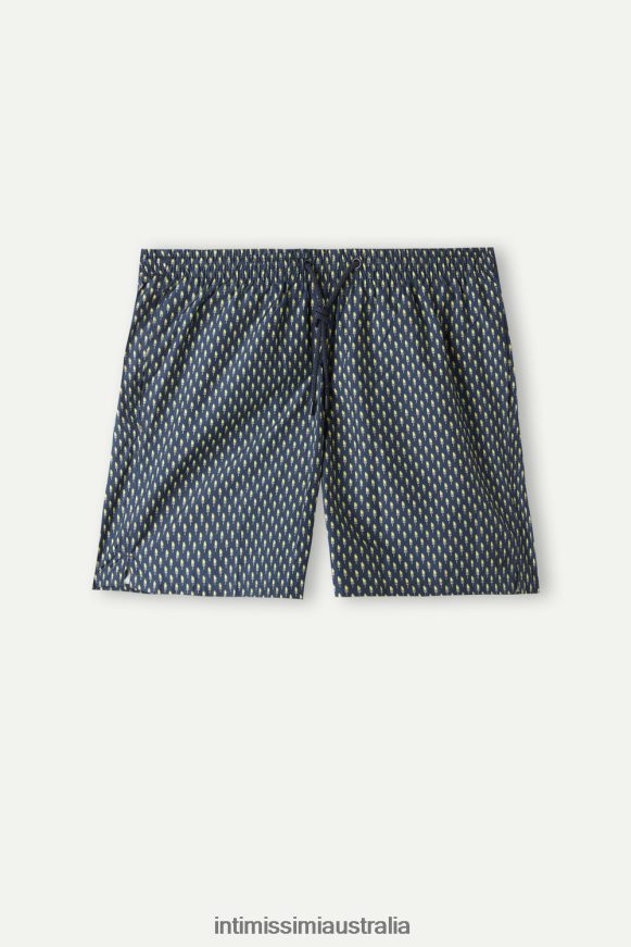Intimissimi Men 269J-Ice Cream Deep Blue Apparel 0RJT48417 Micro Ice Cream-Print Swim Shorts