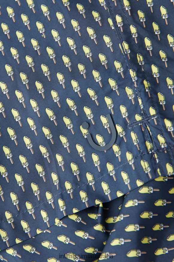 Intimissimi Men 269J-Ice Cream Deep Blue Apparel 0RJT48417 Micro Ice Cream-Print Swim Shorts