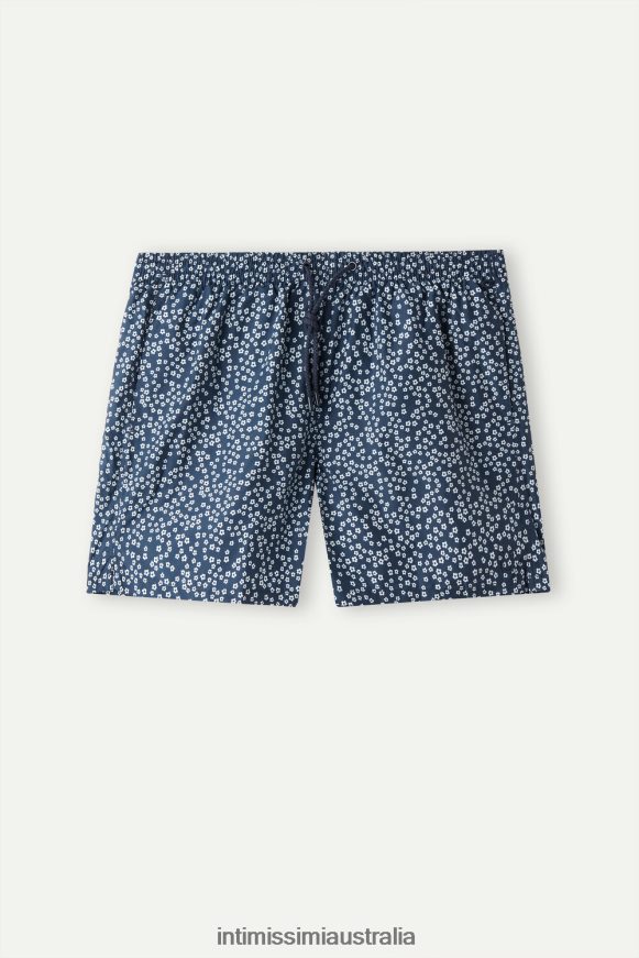 Intimissimi Men 271J-Micro Floral-Print Deep Blue Apparel 0RJT48441 Micro Floral-Print Swim Shorts