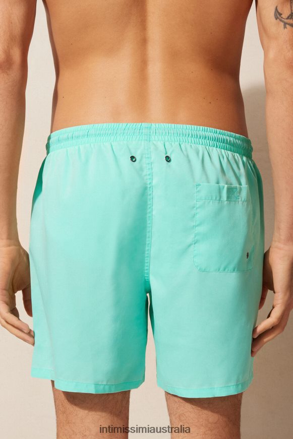 Intimissimi Men 282J-Delave Summer Green Apparel 0RJT48442 Stone Washed Swim Shorts