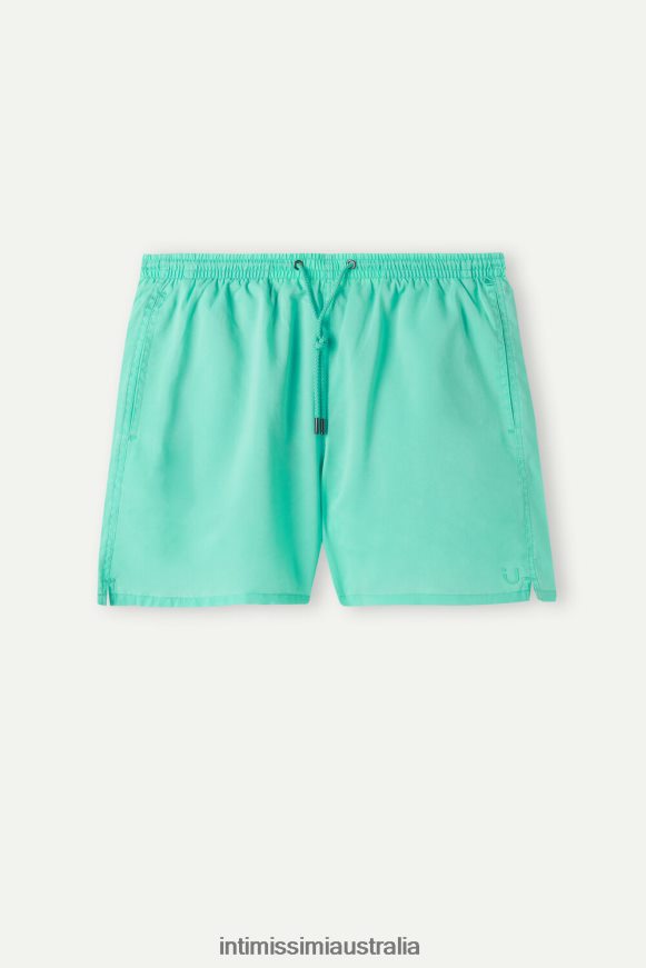 Intimissimi Men 282J-Delave Summer Green Apparel 0RJT48442 Stone Washed Swim Shorts