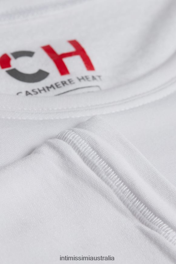 Intimissimi Men 001-White Apparel 0RJT48227 Long-Sleeve Modal-Cashmere Top