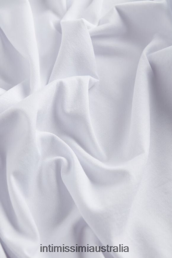 Intimissimi Men 001-White Apparel 0RJT48294 Long-Sleeve Supima Cotton Top