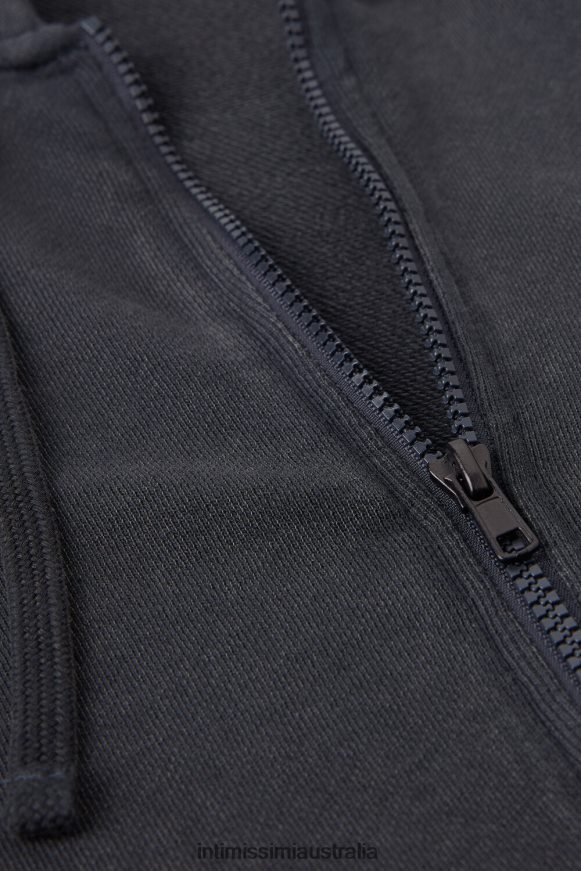 Intimissimi Men 762I-Grey Apparel 0RJT48185 Washed Collection Zip-Up Sweatshirt