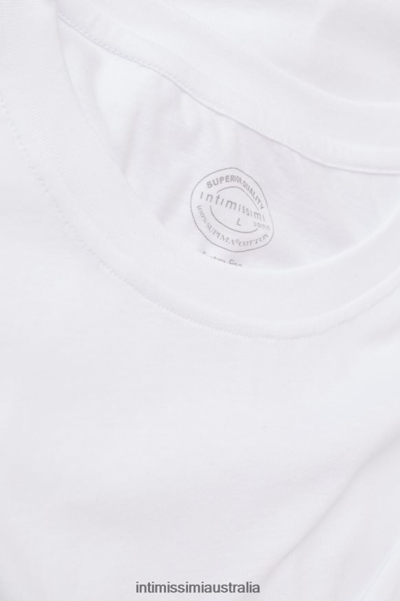 Intimissimi Men 001-White Apparel 0RJT48182 Regular-Fit Extra-fine Supima Cotton T-Shirt