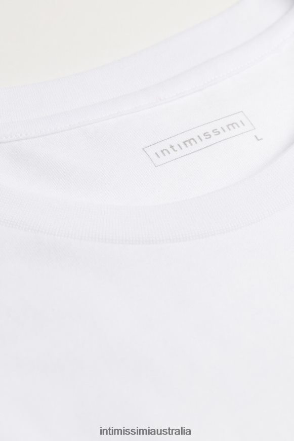 Intimissimi Men 001-White Apparel 0RJT48226 Cotton Jersey T-Shirt