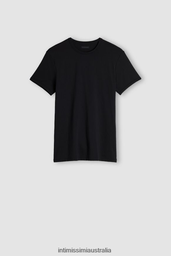 Intimissimi Men 019-Black Apparel 0RJT48454 Microfibre T-Shirt