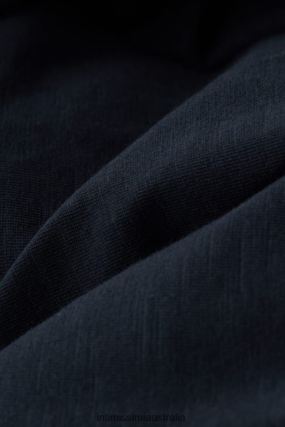 Intimissimi Men 800-Midnight Blue Apparel 0RJT48192 Slub Cotton T-shirt