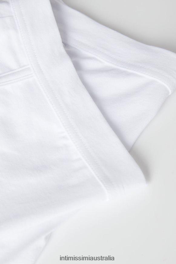 Intimissimi Men 001-White Underwear 0RJT4849 Natural Fresh Supima Cotton Boxers