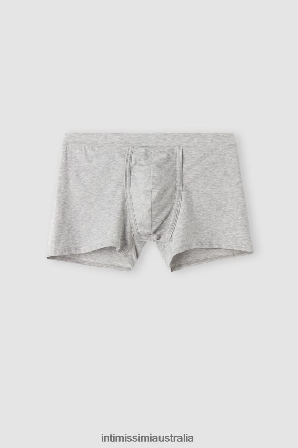 Intimissimi Men 031-Light Grey Melange Underwear 0RJT4845 Natural Fresh Supima Cotton Boxers