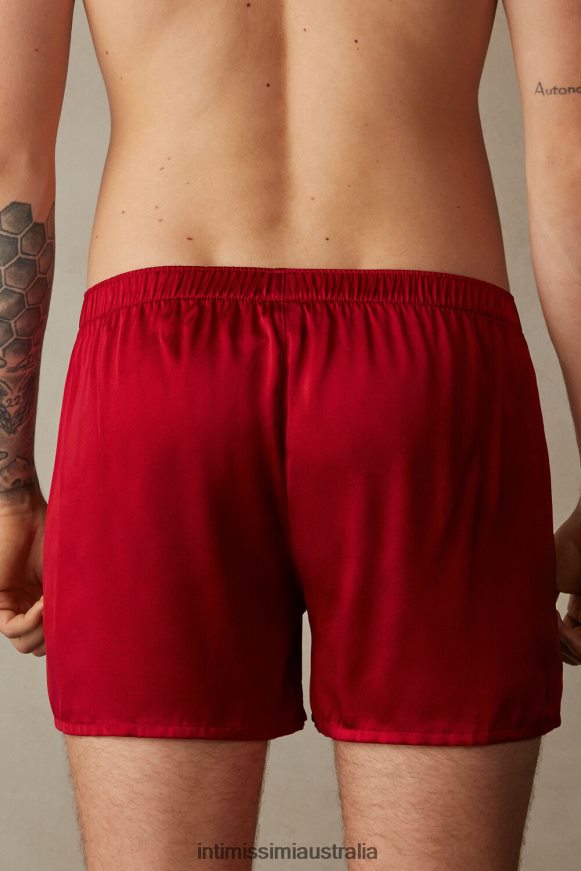 Intimissimi Men 1473-Red Underwear 0RJT4890 Silk Boxers