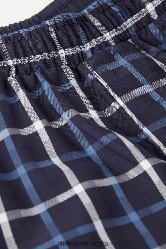 Intimissimi Men 169J-Blue Check Underwear 0RJT4844 Print-Detail Boxers