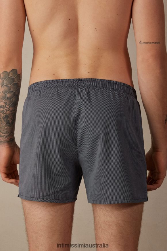 Intimissimi Men 173J-Blue Needlecord Underwear 0RJT4847 Print-Detail Boxers