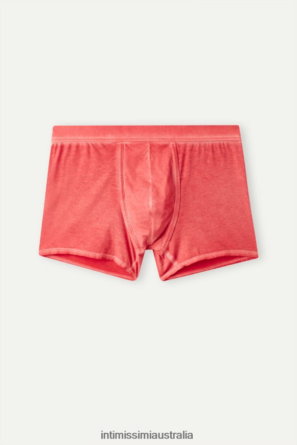Intimissimi Men 318J-Oil Red Underwear 0RJT4827 Natural Fresh Supima Cotton Boxers