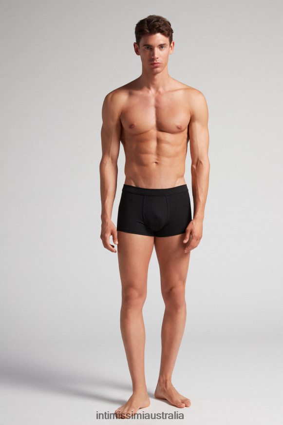 Intimissimi Men 365J-Nero St.Pois Verde Scuro Underwear 0RJT4816 Natural Fresh Supima Micro Polka Dot Cotton Boxers