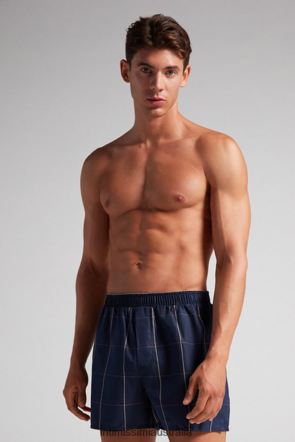 Intimissimi Men 374J-Check Bicolor Underwear 0RJT4814 Print-Detail Boxers