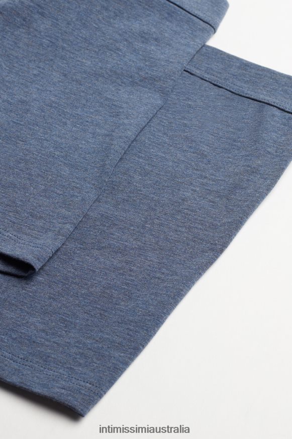 Intimissimi Men 5210-Denim Blue Blend Underwear 0RJT48134 Supima Cotton Loose Fit Boxers