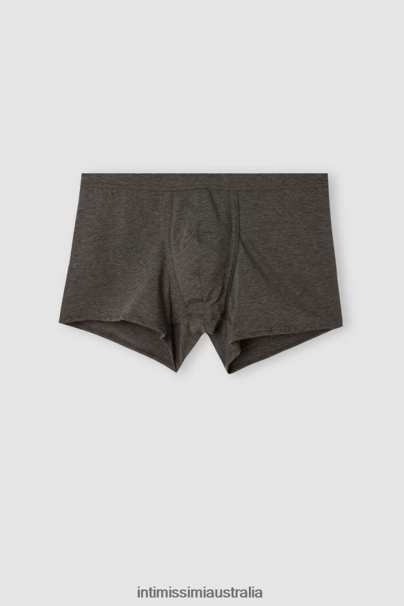 Intimissimi Men 5227-Charcoal Grey Melange Underwear 0RJT4851 Natural Fresh Supima Cotton Boxers