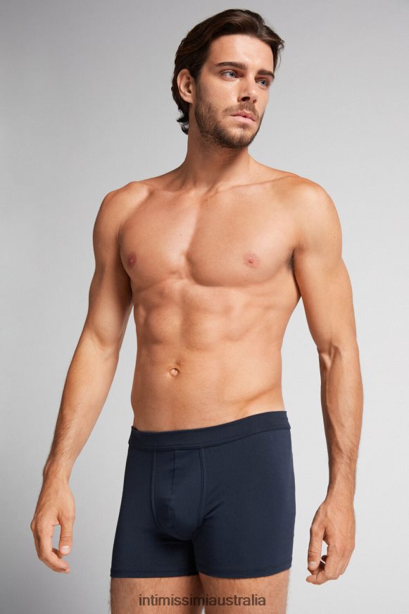 Intimissimi Men 800-Midnight Blue Underwear 0RJT48142 Supima Cotton Loose Fit Boxers