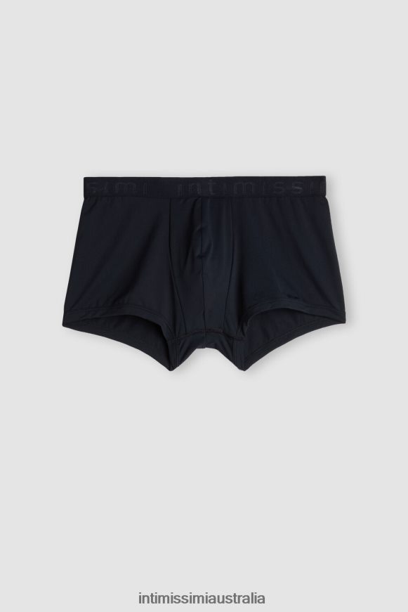 Intimissimi Men 800-Midnight Blue Underwear 0RJT48146 Boxer Shorts in Microfibre with Logo