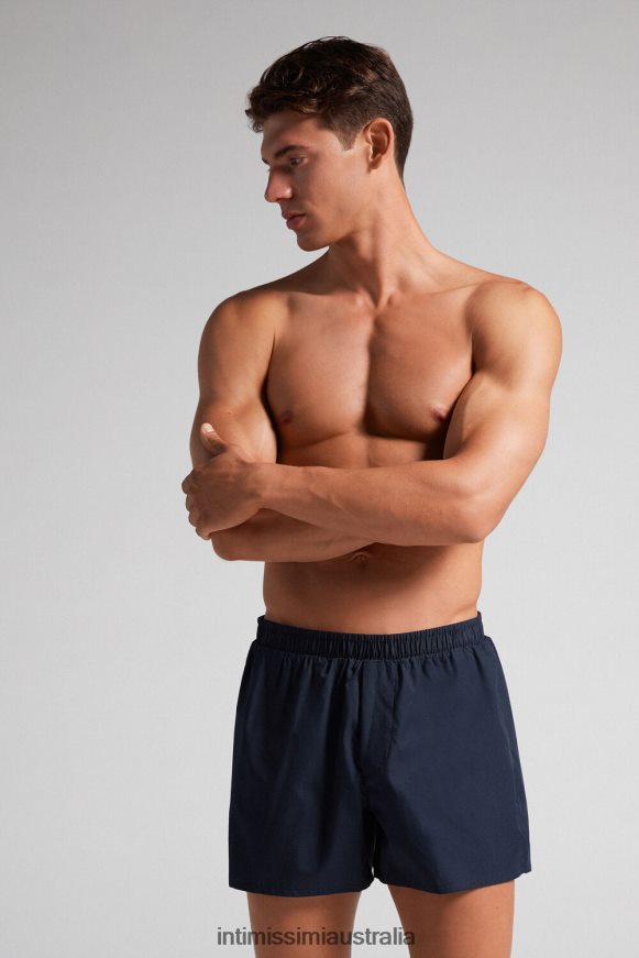 Intimissimi Men 800-Midnight Blue Underwear 0RJT4819 Print-Detail Boxers