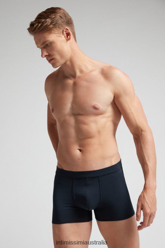 Intimissimi Men 800-Midnight Blue Underwear 0RJT4850 Natural Fresh Supima Cotton Boxers