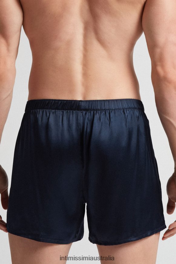 Intimissimi Men 800-Midnight Blue Underwear 0RJT4889 Silk Boxers