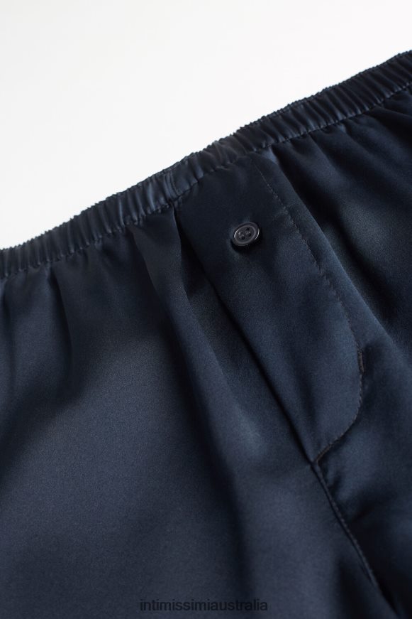 Intimissimi Men 800-Midnight Blue Underwear 0RJT4889 Silk Boxers