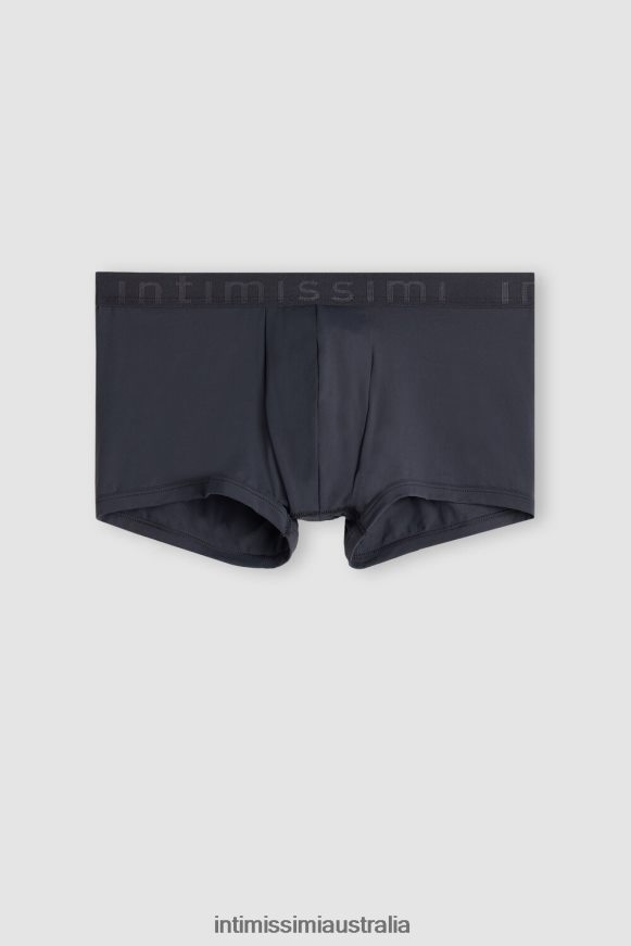 Intimissimi Men 9963-Soot Grey Underwear 0RJT48130 Boxer Shorts in Microfibre with Logo