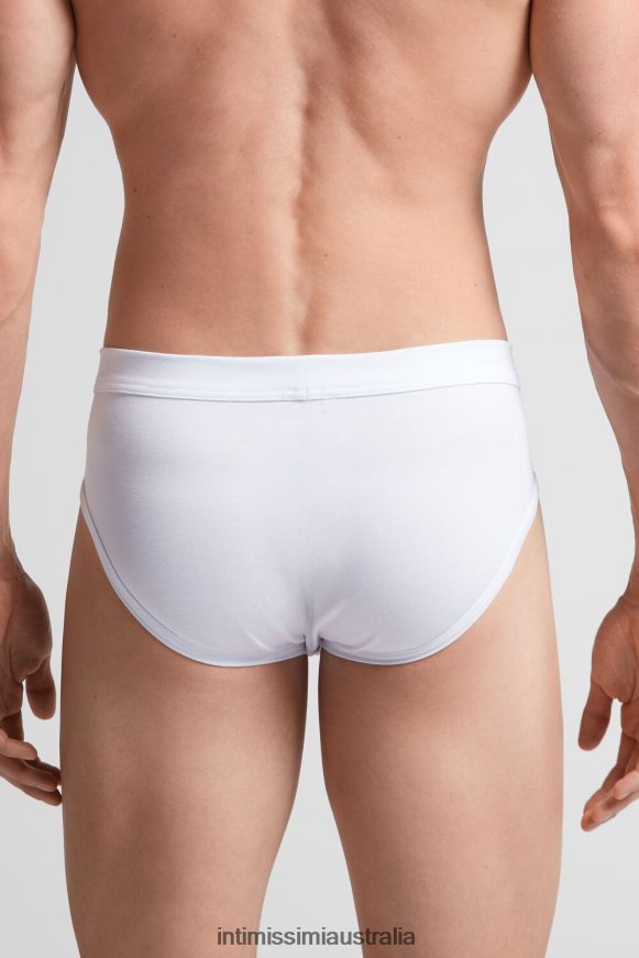 Intimissimi Men 001-White Underwear 0RJT48141 Supima Cotton Briefs