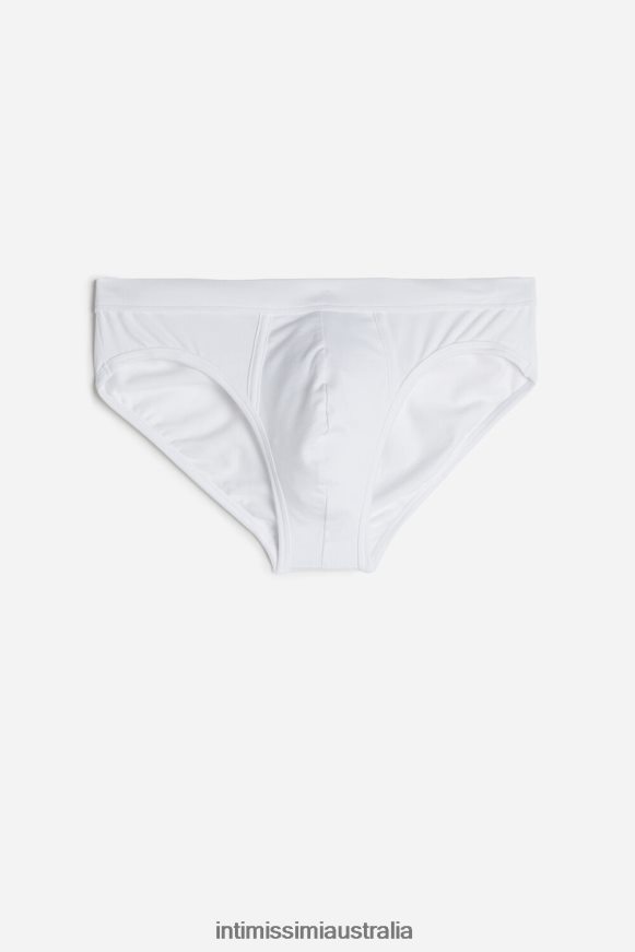 Intimissimi Men 001-White Underwear 0RJT48141 Supima Cotton Briefs